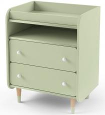 Комод с пеленальным столиком IndigoWood Bubble II green